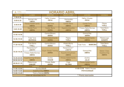 Horarios - Amira Training Club