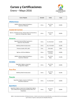 Cursos y Certificaciones