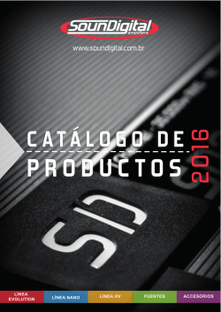 Catálogo de productos 2016