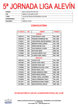 convocatoria - Club Natación Galaico