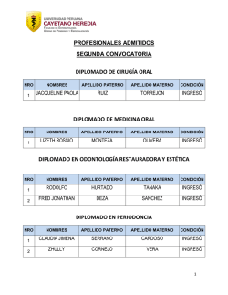 diplomados y segunda especialización