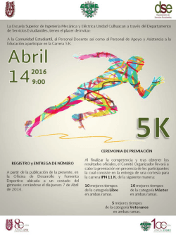 Carrera 5K ESIME Culhuacan