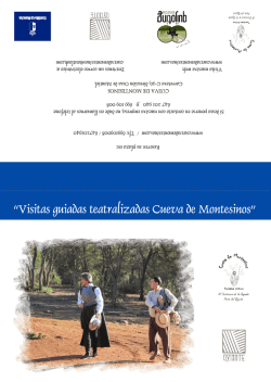 “Visitas guiadas teatralizadas Cueva de Montesinos”