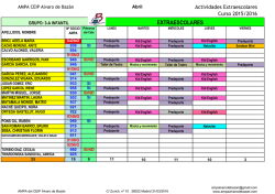 extraescolares - AMPA ALVARO de BAZAN
