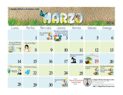 Activdades del Mes - Colegio Europeo Loire
