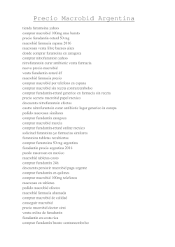 Precio Macrobid Argentina