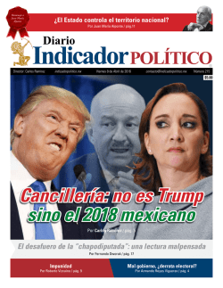 Cancillería: no es Trump sino el 2018 mexicano