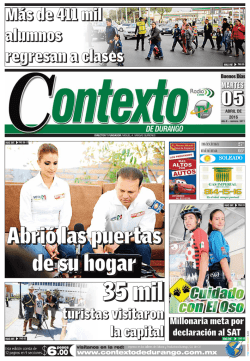 en PDF - Peri&oacute;dico Contexto de Durango