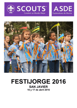 festijorge 2016 - Scouts San Javier