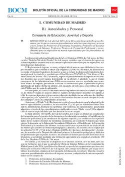 RESOLUCIÓN de 6 de abril de 2016
