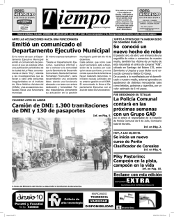 Emitió un comunicado el Departamento Ejecutivo Municipal