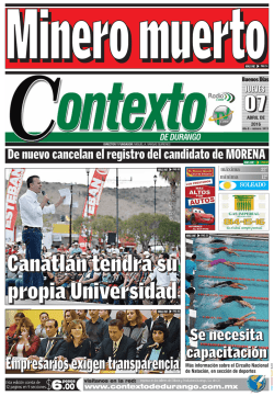 Canatlán tendrá su propia Universidad
