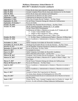 McHenry Elementary School District 15 2016