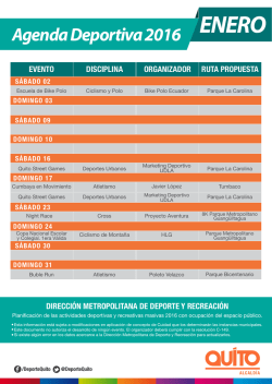 Agenda Deportiva