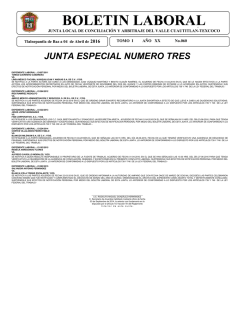 boletin laboral - Junta Texcoco