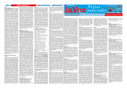 Avisos judiciales Avisos judiciales Avisos judiciales Avisos