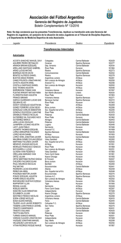 boletin jugadores 13-2016
