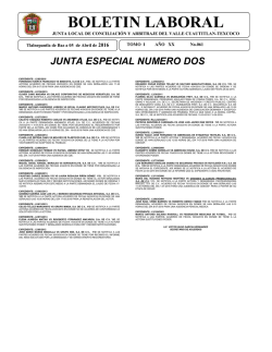 boletin laboral - Junta Texcoco