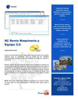 SC Renta Maquinaria y Equipo 2.0