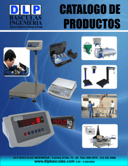 catalogo de productos - DLP Basculas Ingenieria