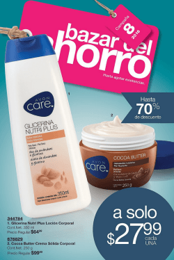 Avon Folleto Bazar de Ahorro Campaña 8/2016 PDF