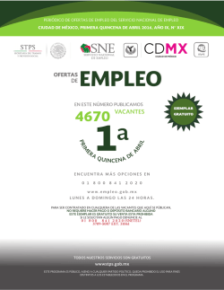 1a - Secretaría de Trabajo y Fomento al Empleo