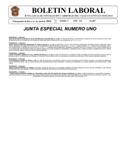 boletin laboral - Junta Texcoco