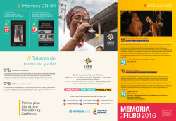 Agenda - Centro Nacional de Memoria Histórica