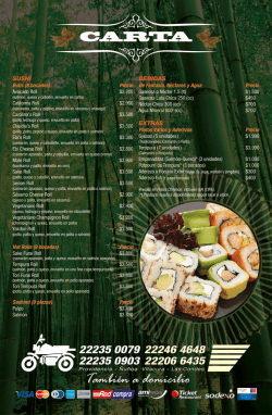 ver carta pdf - Sensei Sushi