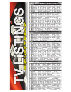 TV Listings - The Baytown Sun