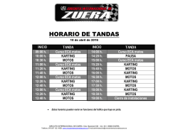 tandas 10042016 - Circuito Internacional de Zuera