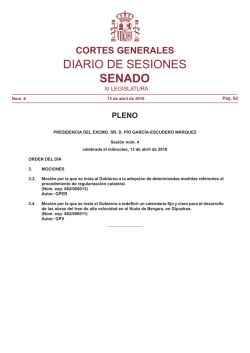 Diario de Sesiones de Pleno