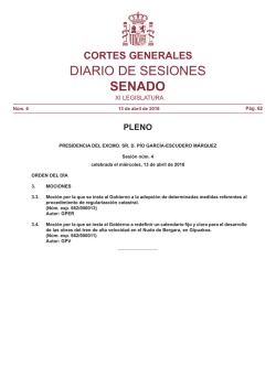 Diario de Sesiones de Pleno