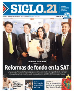 Reformas de fondo en la SAT