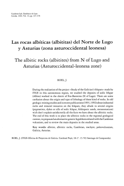Las rocas albíticas (albititas) del Norte de Lugo y Asturias