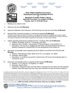 April 12, 2016 Agenda - Boyle Heights Neighborhood Council