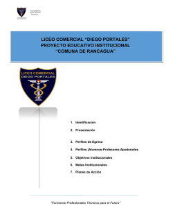 LICEO COMERCIAL “DIEGO PORTALES” PROYECTO EDUCATIVO
