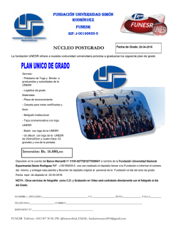 desgargar PDF de planilla - Universidad Nacional Experimental