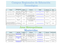 Campus Regionales de Educaci&oacute;n Tecnol&oacute;gica &Aacute;rea
