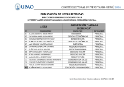 COMITÉ ELECTORAL UNIVERSITARIO -UPAO