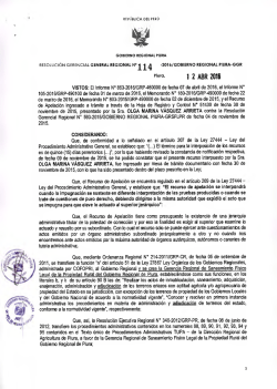 ÿþR ES _ 1 1 4 _ GGR - Gobierno Regional Piura