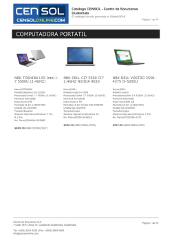Descargar Cat&aacute;logo - CensolOnline.com &ndash; Centro de Soluciones SA