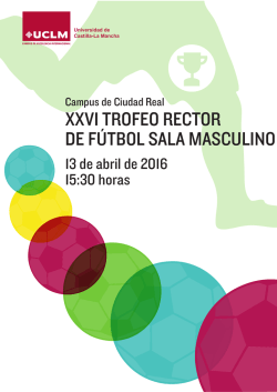 XXVI TROFEO RECTOR DE FÚTBOL SALA MASCULINO