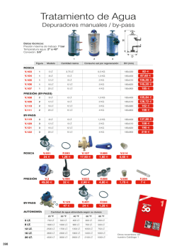 Depuradores manuales / By-pass