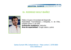 Dr. RODRIGO WULF IBAÑEZ - Hospital Clínico Universidad de Chile