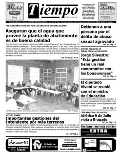 Aseguran que el agua que provee la planta de abatimiento es de