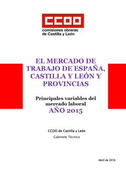 Resumen del Estudio del Mercado Laboral 2015.