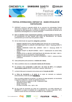 festival internacional hispasat 4k - bases oficiales de participación