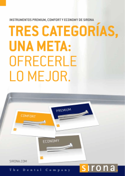 pdf Instrumentos Premium, Comfort y Economy de Sirona Tres