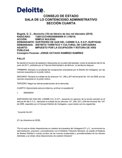 Sentencia Consejo de Estado No. 19074
